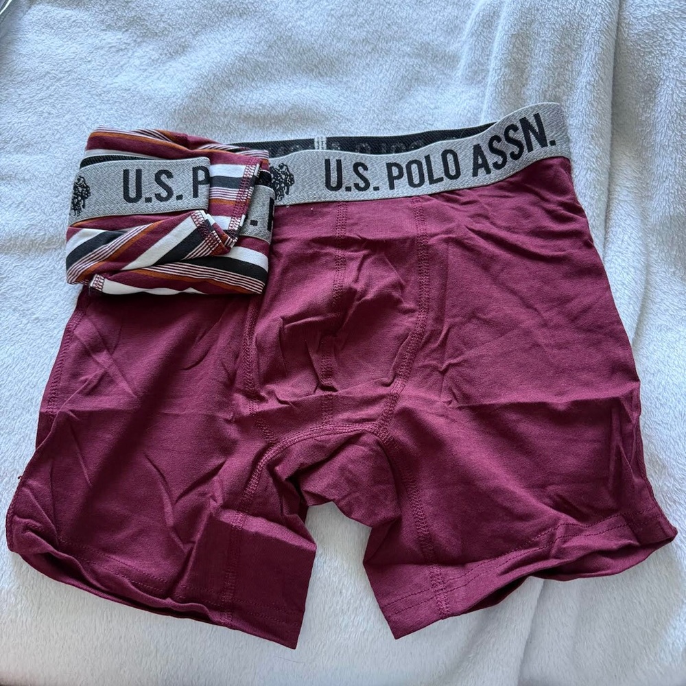 U.S. Polo Assn. Men’s Burgundy two Boxer Briefs